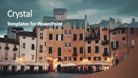  Presentation with italy - Cool new PPT theme with piazza dell anfiteatro in lucca backdrop and a  colored foreground