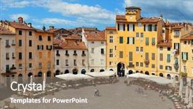  Presentation with italy - Amazing slide set having piazza dell anfiteatro in lucca backdrop and a gray colored foreground