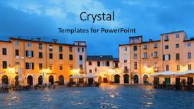  Presentation with italy - Audience pleasing PPT layouts consisting of piazza dell anfiteatro in lucca backdrop and a  colored foreground