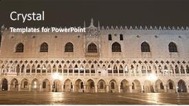  Presentation with foggy - Audience pleasing slides consisting of piazza-san-marco-on-foggy backdrop and a tawny brown colored foreground