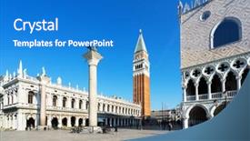  Presentation with early childhood development - Presentation theme enhanced with piazza san marko in early background and a teal colored foreground