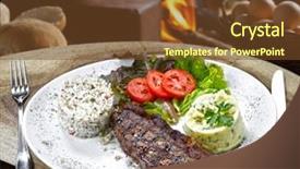  Presentation with beans - Theme enhanced with picanha potato with rice and beans drover background and a tawny brown colored foreground