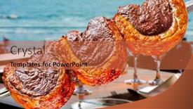  Presentation with beef - Presentation featuring picanha-traditional-brazilian-beef-cut background and a red colored foreground