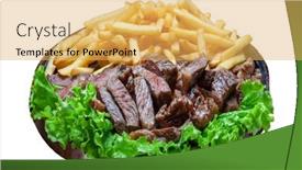  Presentation with french fries - 