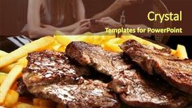  Presentation with beer - Cool new presentation with picanha with fries and beer backdrop and a tawny brown colored foreground