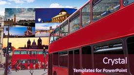  Presentation with circus - Beautiful theme featuring piccadilly circus london images on screens are my own copyright digital photomount photo-illustration backdrop and a tawny brown colored foreground