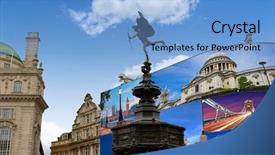  Presentation with circus - Audience pleasing PPT layouts consisting of piccadilly circus london images backdrop and a light blue colored foreground