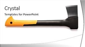  Presentation with lgbt diversity rainbow flag isolated - Slides enhanced with pick ax - axe icon flat isolated background and a white colored foreground