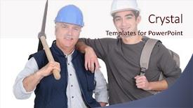  Presentation with team - Audience pleasing presentation design consisting of music is her lifestyle mixed backdrop and a dark gray colored foreground