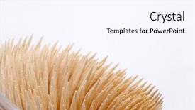  Presentation with box - Amazing presentation design having pick up sticks - box with wooden toothpicks backdrop and a sky blue colored foreground