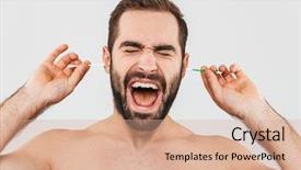  Presentation with cotton - Colorful theme enhanced with pick up sticks - close up portrait backdrop and a coral colored foreground