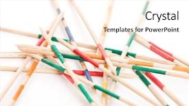  Presentation with game show - Presentation with pick up sticks - jackstraws game background and a  colored foreground