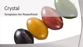  Presentation with wooden stick - Colorful slide deck enhanced with pick up sticks - olives colorful mix in wooden backdrop and a white colored foreground