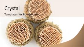  Presentation with wooden - Cool new presentation theme with pick up sticks - wooden toothpicks against white backdrop and a  colored foreground