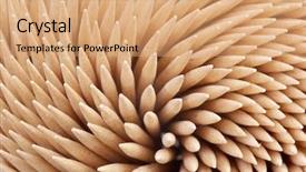  Presentation with wooden - Colorful presentation theme enhanced with pick up sticks - wooden toothpicks as background backdrop and a coral colored foreground