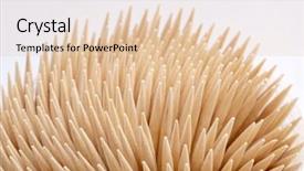  Presentation with flowers on white wooden - Theme having pick up sticks - wooden toothpicks on white background background and a  colored foreground