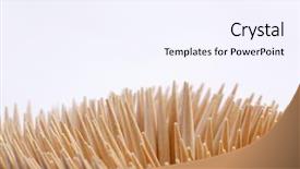  Presentation with wooden - Presentation theme featuring pick up sticks - wooden toothpicks on white background background and a  colored foreground