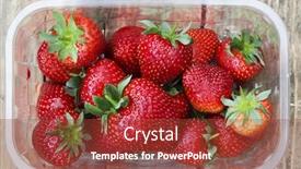  Presentation with strawberries - Beautiful PPT layouts featuring pick-your-own-strawberries-fresh backdrop and a tawny brown colored foreground