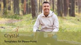  Presentation with hot tea - Slide deck having picking-season-and-leisure-people background and a yellow colored foreground