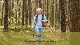  Presentation with season - Colorful presentation enhanced with picking-season-leisure-and-people backdrop and a gold colored foreground