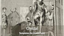  Presentation with paris - Cool new PPT theme with picking up titian brush old backdrop and a  colored foreground