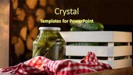  Presentation with cucumbers - Theme featuring pickled-cucumbers-for-winter-organic background and a wine colored foreground