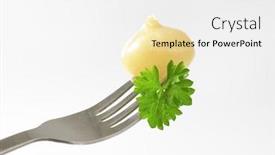  Presentation with onion - Slides featuring pickled-onion-with-parsley-impaled background and a white colored foreground