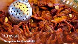  Presentation with market - Cool new theme with pickled-sun-dried-tomatoes backdrop and a tawny brown colored foreground