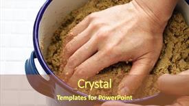  Presentation with fermented food - Presentation design with pickles japanese traditional food background and a red colored foreground