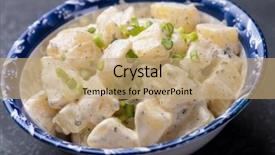  Presentation with salad dressing - Beautiful PPT layouts featuring pickles onion and mayonnaise dressing backdrop and a coral colored foreground