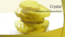 Presentation with pickle - Amazing PPT theme having pickles backdrop and a yellow colored foreground