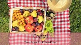  Presentation with water top view of amazon - Audience pleasing PPT theme consisting of picnic at meadow top view backdrop and a coral colored foreground