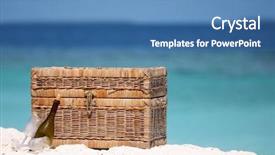  Presentation with wine trading - Beautiful presentation theme featuring picnic basket wine and two backdrop and a  colored foreground