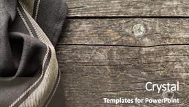  Presentation with tablecloth - Amazing slides having picnic border - brown tablecloth over old wooden backdrop and a gray colored foreground