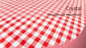  Presentation with checkered tablecloth - Amazing slide set having table cloth - checkered tablecloth backdrop and a lemonade colored foreground