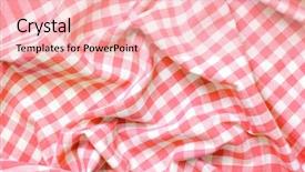  Presentation with dirty cloth - Slides having red check tablecloth - green cloth background and a lemonade colored foreground