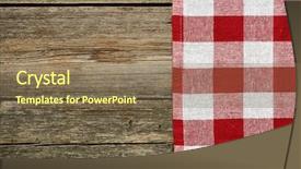  Presentation with tablecloth - Slide set consisting of red tablecloth on rustic background background and a violet colored foreground