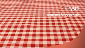  Presentation with tablecloth - Colorful slides enhanced with table cloth - tablecloth backdrop and a coral colored foreground