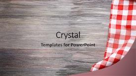  Presentation with picnic - Audience pleasing slide deck consisting of picnic border - checkered napkin on wooden background backdrop and a light gray colored foreground