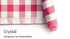  Presentation with napkin - Slides enhanced with picnic border - kitchen napkin on white background background and a white colored foreground