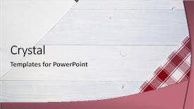  Presentation with tablecloth - Theme enhanced with picnic border - red folded tablecloth over old background and a white colored foreground