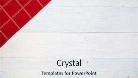  Presentation with picnic - PPT theme consisting of picnic border - red folded tablecloth over old background and a white colored foreground