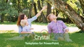  Presentation with picnic - Slides enhanced with picnic in the park background and a tawny brown colored foreground