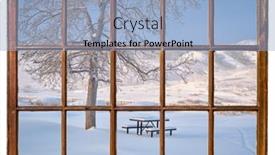  Presentation with picnic - Slide set consisting of picnic-table-covered-by-fresh background and a light blue colored foreground