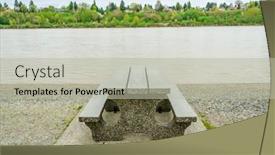  Presentation with picnic - Cool new PPT layouts with picnic-table-in-park backdrop and a light gray colored foreground