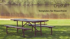  Presentation with picnic - Theme enhanced with picnic table background and a coral colored foreground