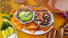  Presentation with mexico - Colorful slide deck enhanced with pico de gallo sauce backdrop and a gold colored foreground