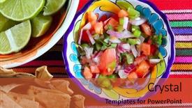  Presentation with mexican chili - Beautiful slides featuring gallo tomato and chili mexican backdrop and a red colored foreground