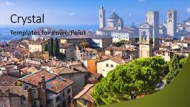  Presentation with medieval artsa - Cool new slides with pics - landmarks of italy - beautiful backdrop and a light blue colored foreground