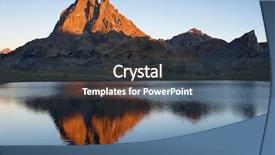  Presentation with lake - Presentation consisting of pics - midi dossau peak reflected background and a  colored foreground